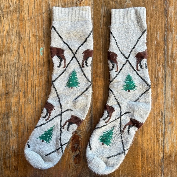 Wool Knit Wheel House Designs Novelty Socks - Picture 3 of 6